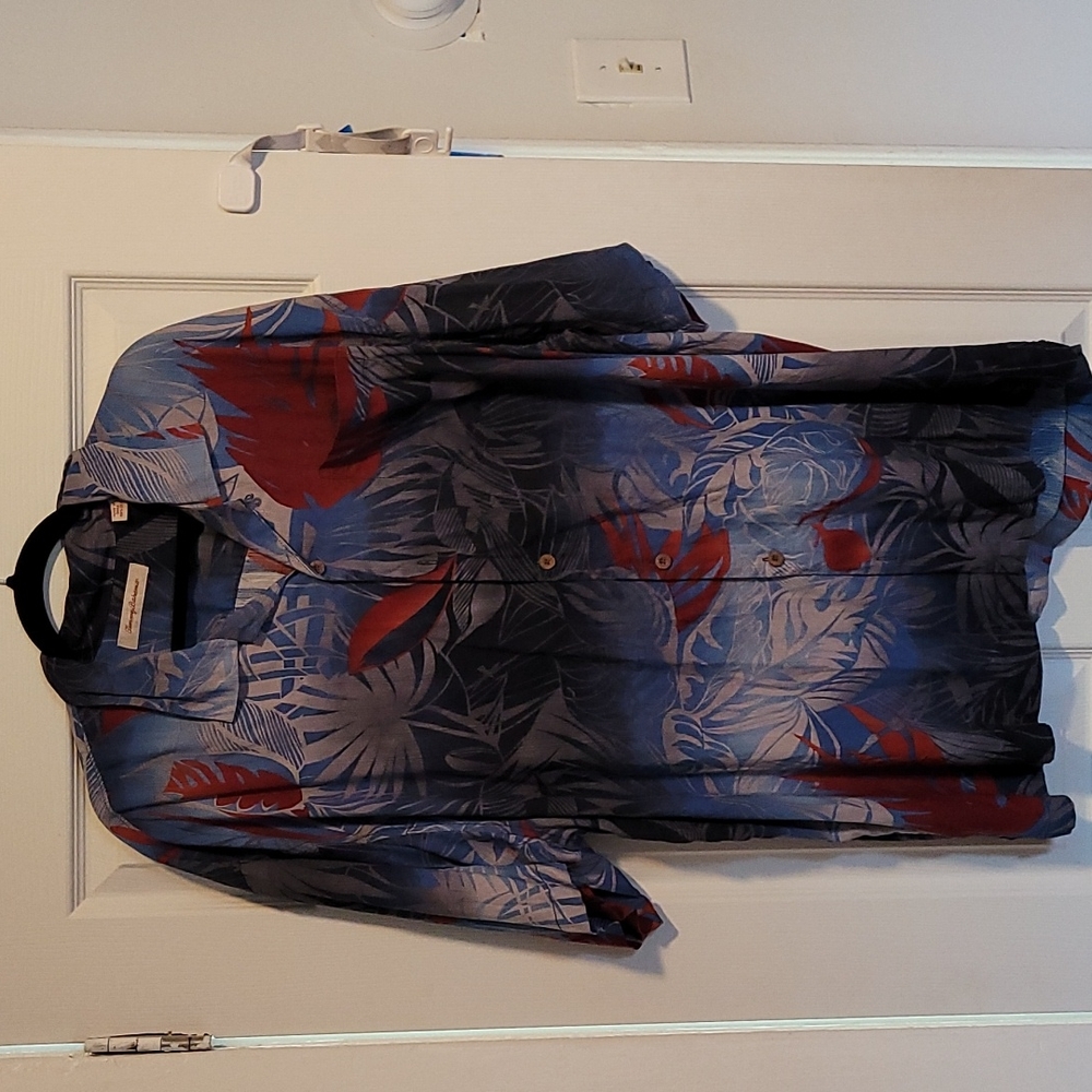 Blue Floral Tommy Bahama Shirt